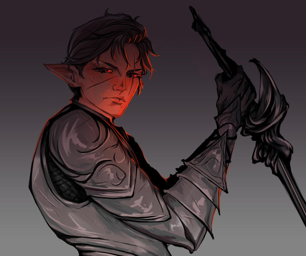 Waist up detailed portrait