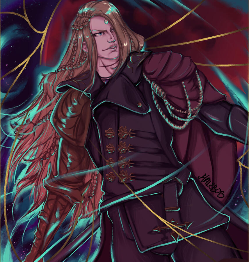 Detailed portrait, waist up