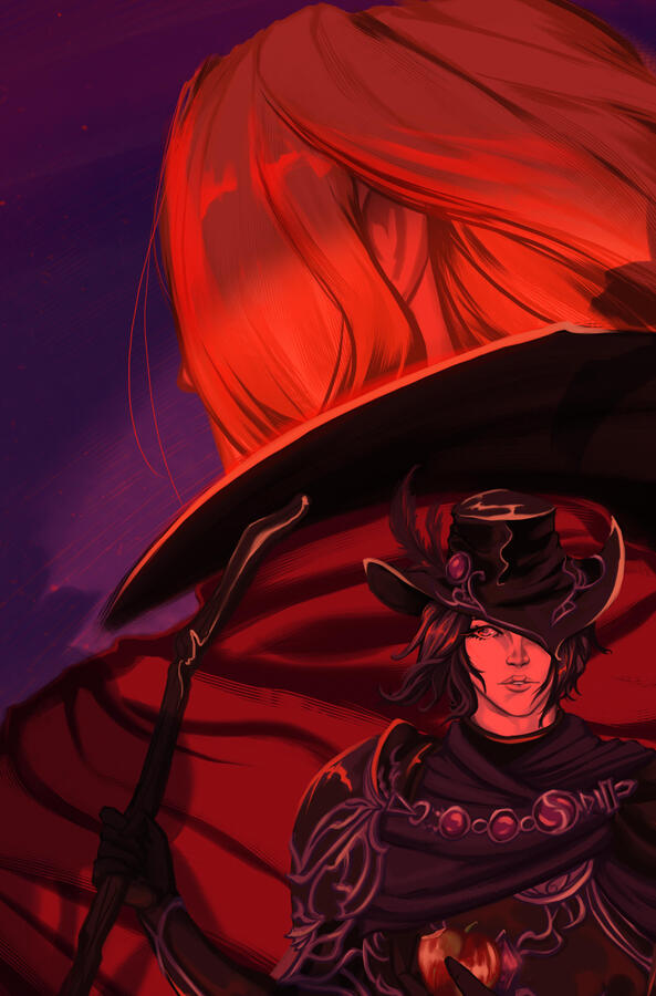 Waist up detailed portrait, two characters